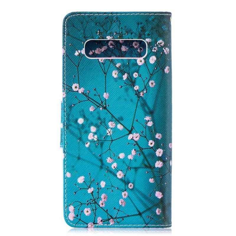 Flipové Pouzdro Samsung Galaxy S10 Plus Kvetoucí Strom