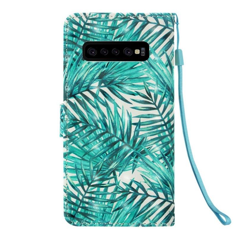 Flipové Pouzdro Samsung Galaxy S10 Plus Listy