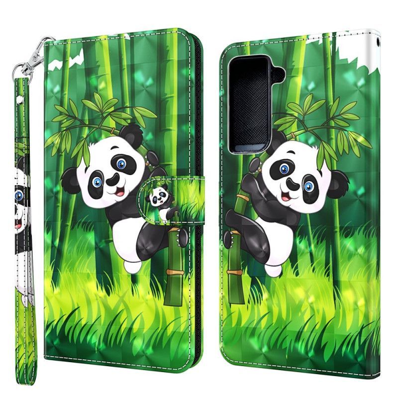 Flipové Pouzdro Samsung Galaxy S21 5g Panda A Bambus