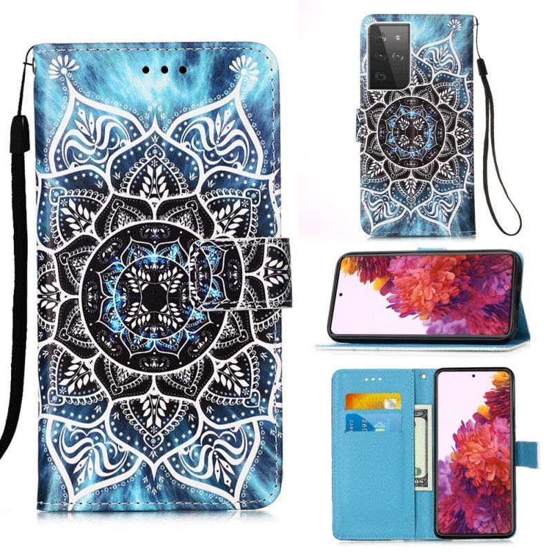 Flipové Pouzdro Samsung Galaxy S21 Ultra 5g Mandala Na Obloze