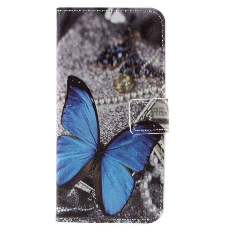 Flipové Pouzdro Samsung Galaxy S7 Modrý Motýl
