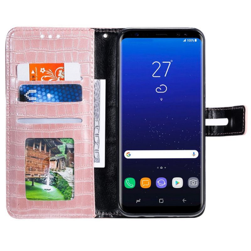 Flipové Pouzdro Samsung Galaxy S8 Intenzivní Krokodýl