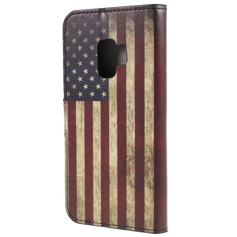 Flipové Pouzdro Samsung Galaxy S9 Vlajka Usa