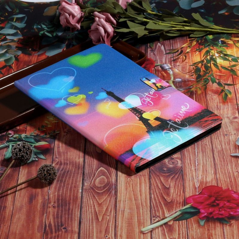 Flipové Pouzdro Samsung Galaxy Tab A7 (2020) Paříž Miluji Tě