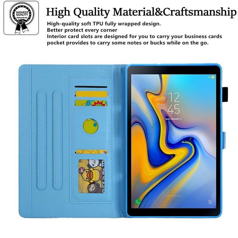 Flipové Pouzdro Samsung Galaxy Tab A7 Lite Design Mramorové Geometrie