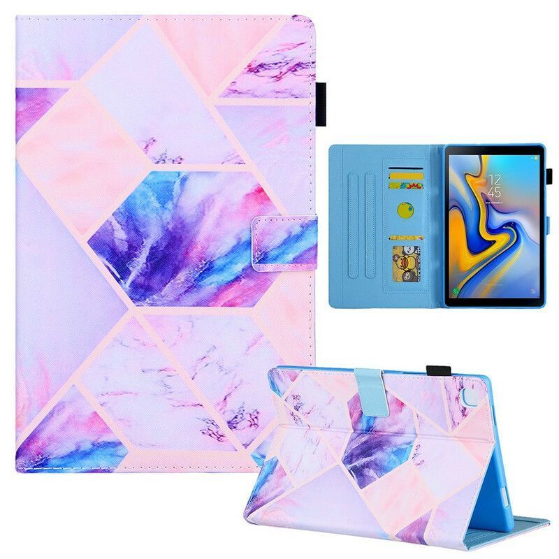 Flipové Pouzdro Samsung Galaxy Tab A7 Lite Design Mramorové Geometrie