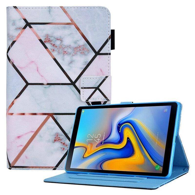 Flipové Pouzdro Samsung Galaxy Tab A7 Lite Geometrický Mramor