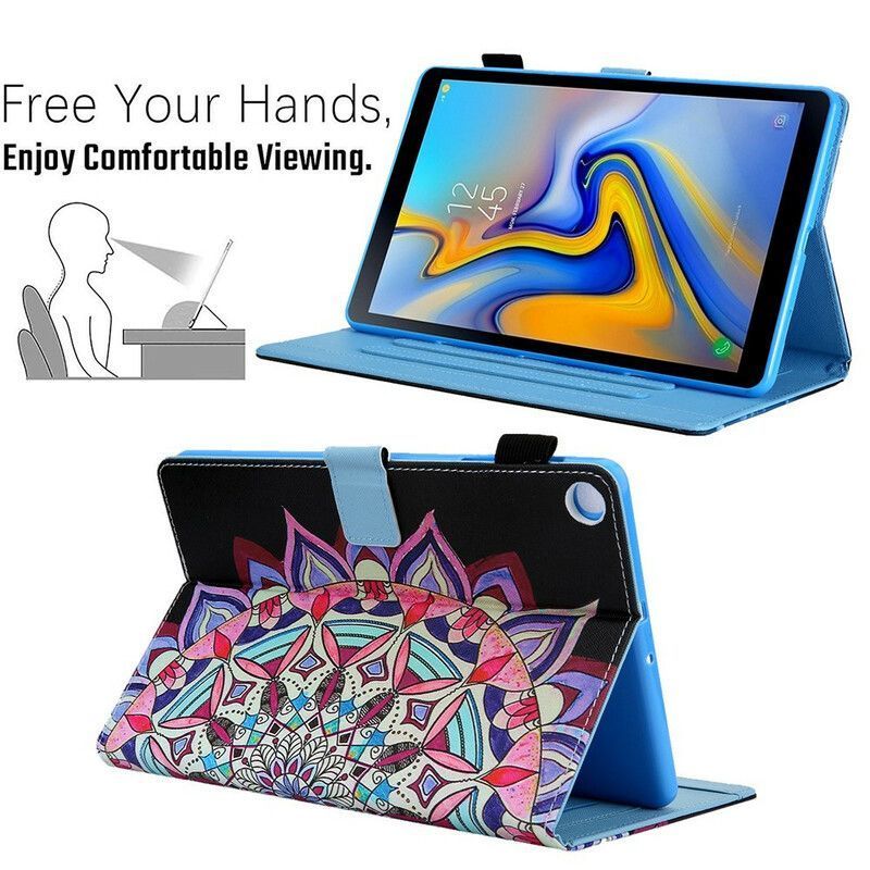 Flipové Pouzdro Samsung Galaxy Tab A7 Lite Grafická Mandala