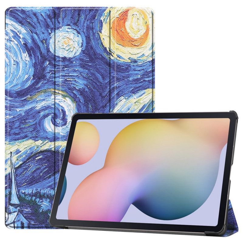 Inteligentní Pouzdro Kryt Na Samsung Galaxy Tab S7 Plus Vyztužené Van Gogh