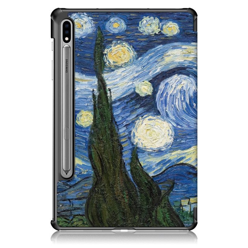 Inteligentní Pouzdro Kryt Na Samsung Galaxy Tab S7 Vyztužené Van Gogh