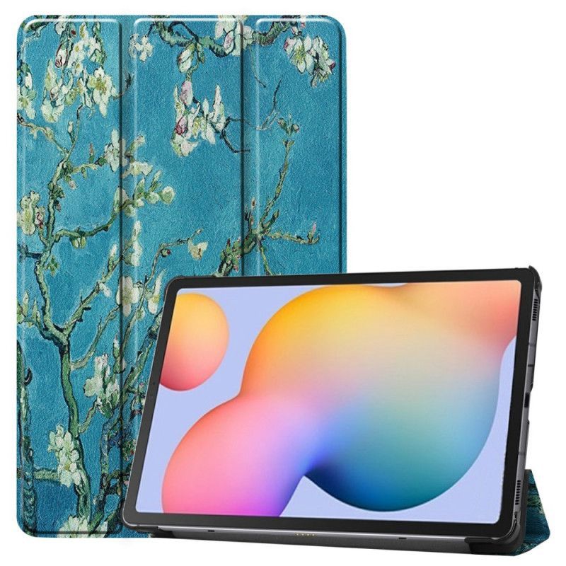 Inteligentní Pouzdro Kryt Samsung Galaxy Tab S6 Lite Kvetoucí Větve