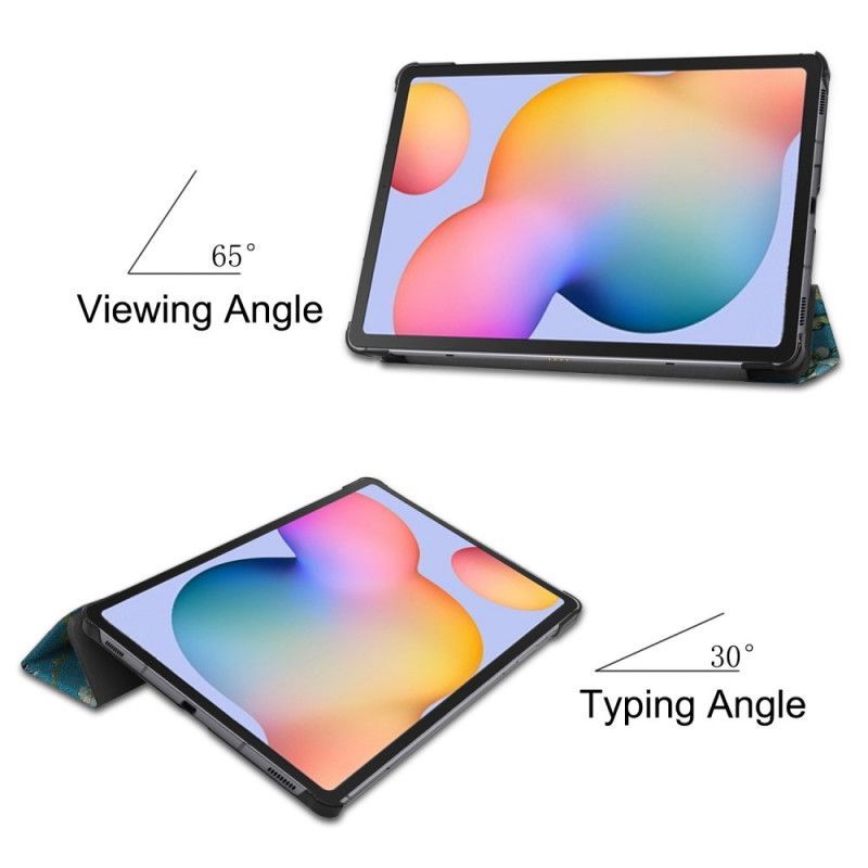 Inteligentní Pouzdro Kryt Samsung Galaxy Tab S6 Lite Kvetoucí Větve