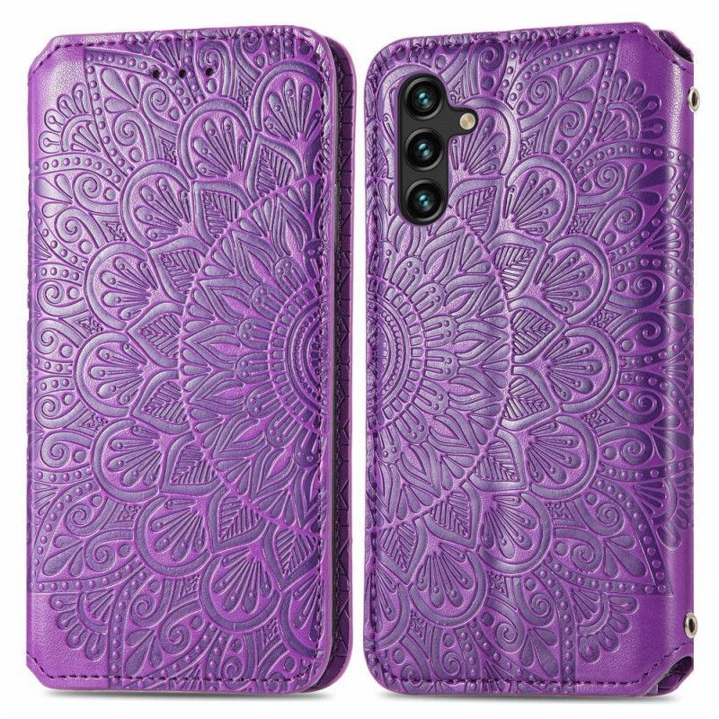 Kožené Pouzdro Folio Samsung Galaxy A13 5g Mandala