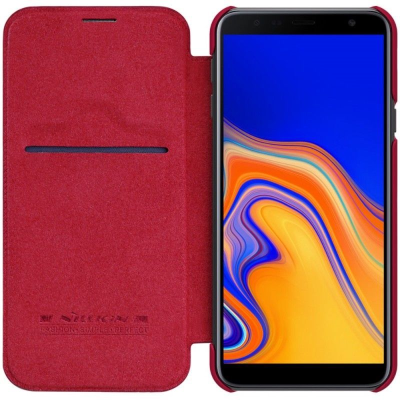 Kožené Pouzdro Folio Samsung Galaxy J4 Plus Řada Nillkin Qin