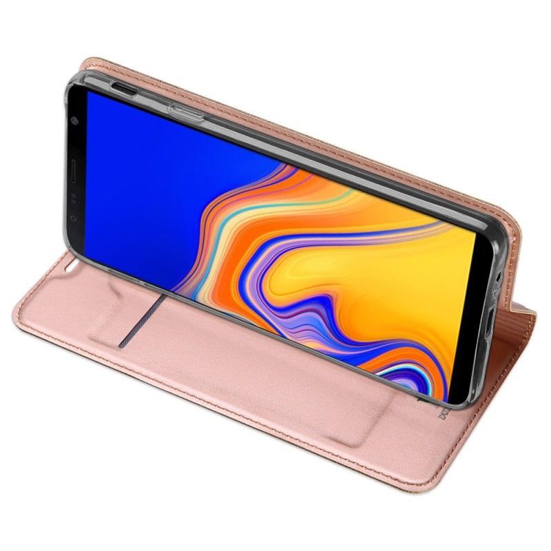 Kožené Pouzdro Folio Samsung Galaxy J4 Plus Série První Třídy