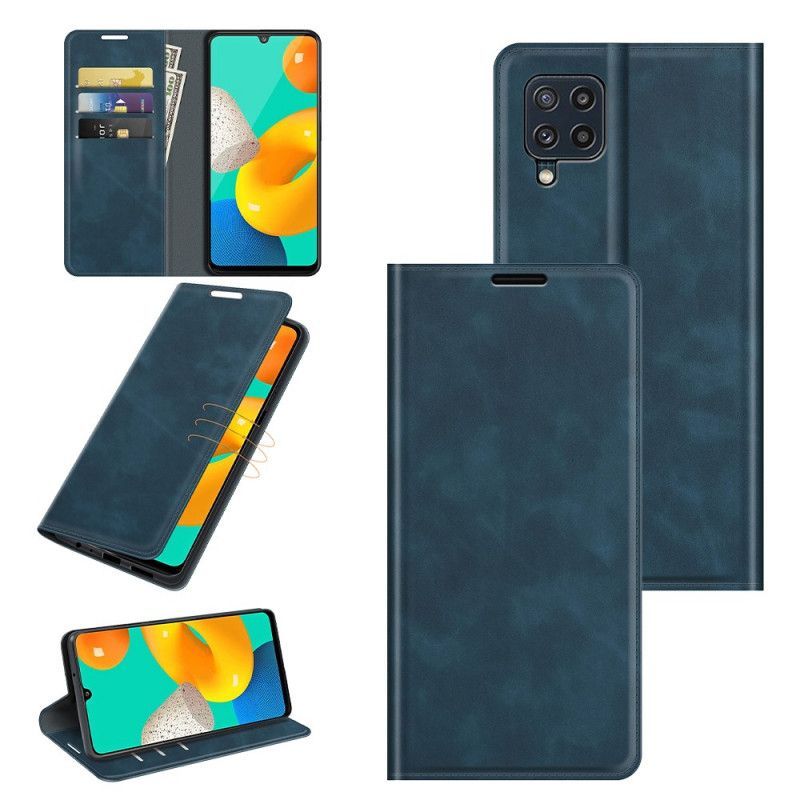 Kožené Pouzdro Folio Samsung Galaxy M32 Designový Kožený Styl