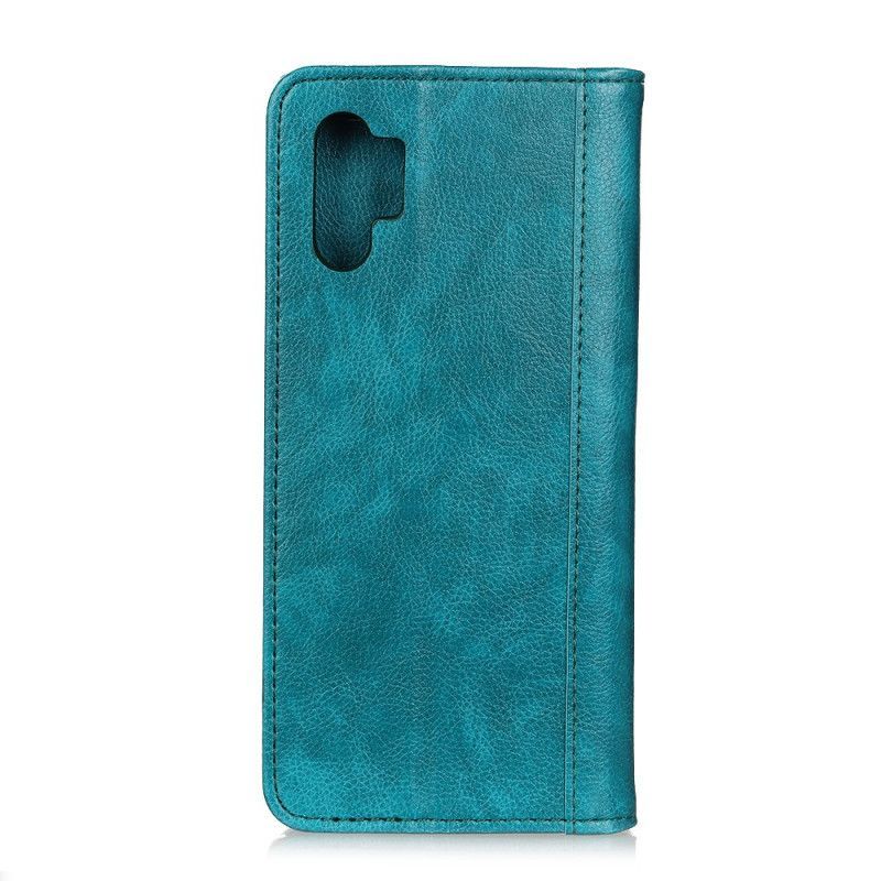 Kožené Pouzdro Folio Samsung Galaxy Note 10 Plus Elegantní Štípaná Liči Kůže