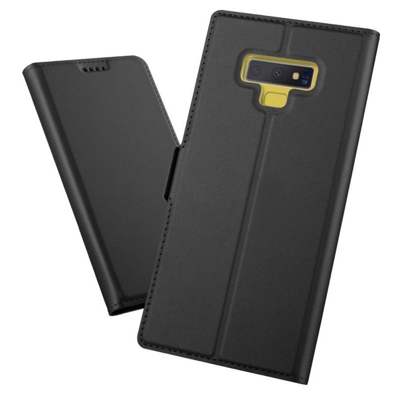 Kožené Pouzdro Folio Samsung Galaxy Note 9 Pouzdro Na Karty S Koženým Efektem