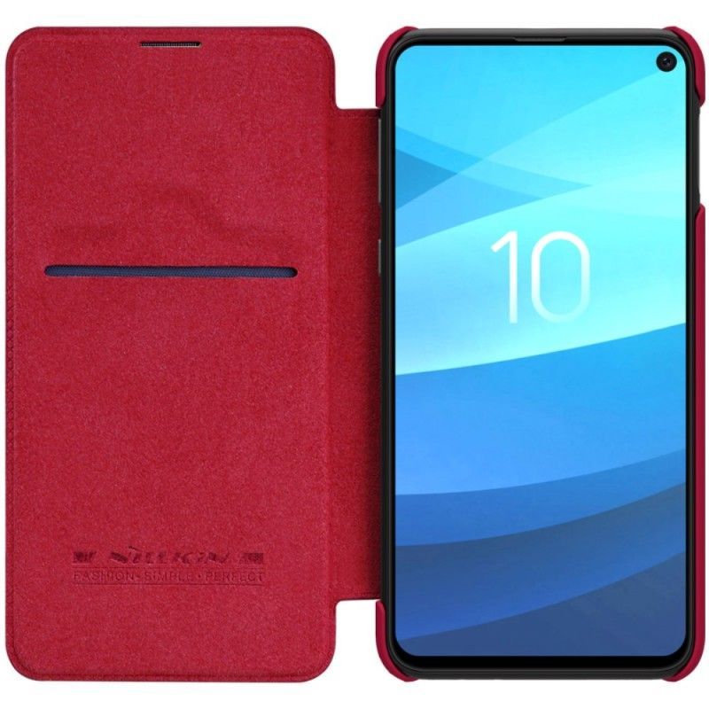 Kožené Pouzdro Folio Samsung Galaxy S10e Série Nillkin Qin