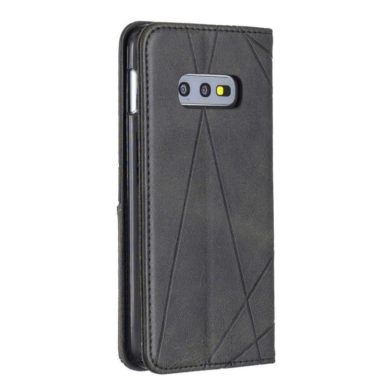 Kožené Pouzdro Folio Samsung Galaxy S10e Umělecký Styl