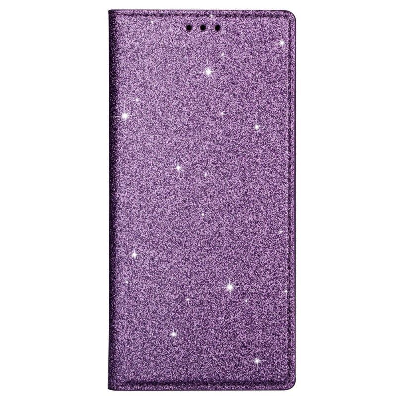 Kožené Pouzdro Folio Samsung Galaxy S20 Flitrový Styl