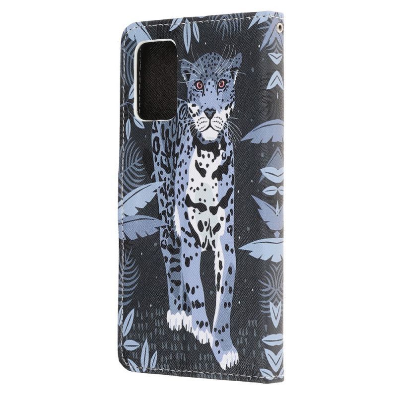 Kožené Pouzdro Na Samsung Galaxy S20 Fe Tanga Leoparda