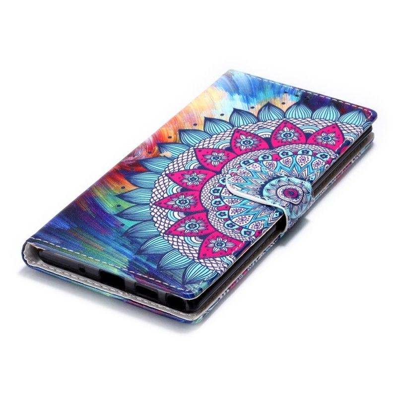 Kožené Pouzdro Samsung Galaxy Note 10 Plus Královská Mandala