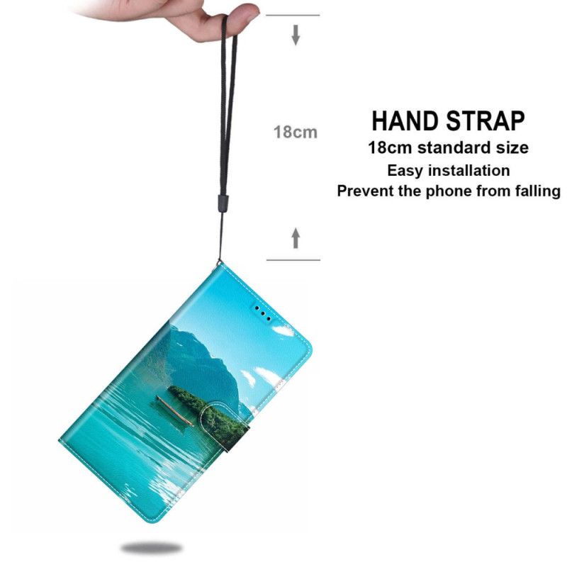 Kožený Kryt Na Samsung Galaxy S24 5g Lanyard Boat