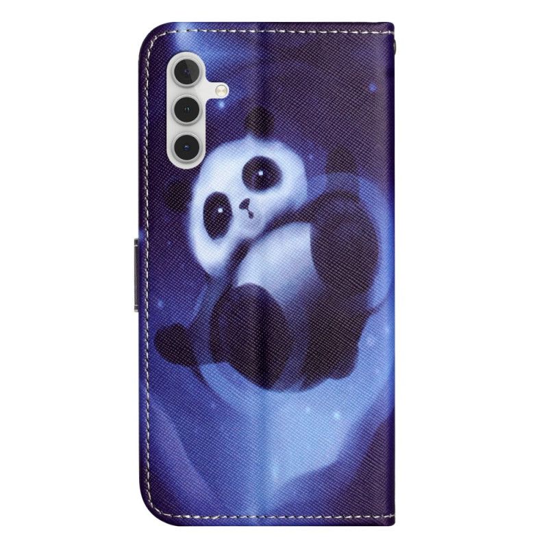 Kožený Kryt Na Samsung Galaxy S24 Fe Panda Space