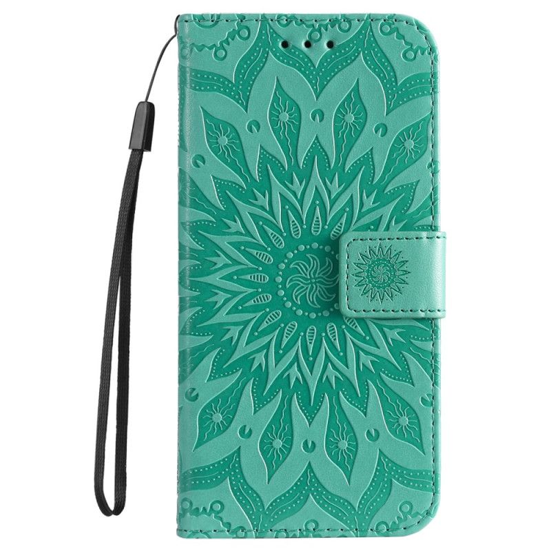 Kožený Kryt Na Samsung Galaxy S24 Fe Sunflower Strap Design