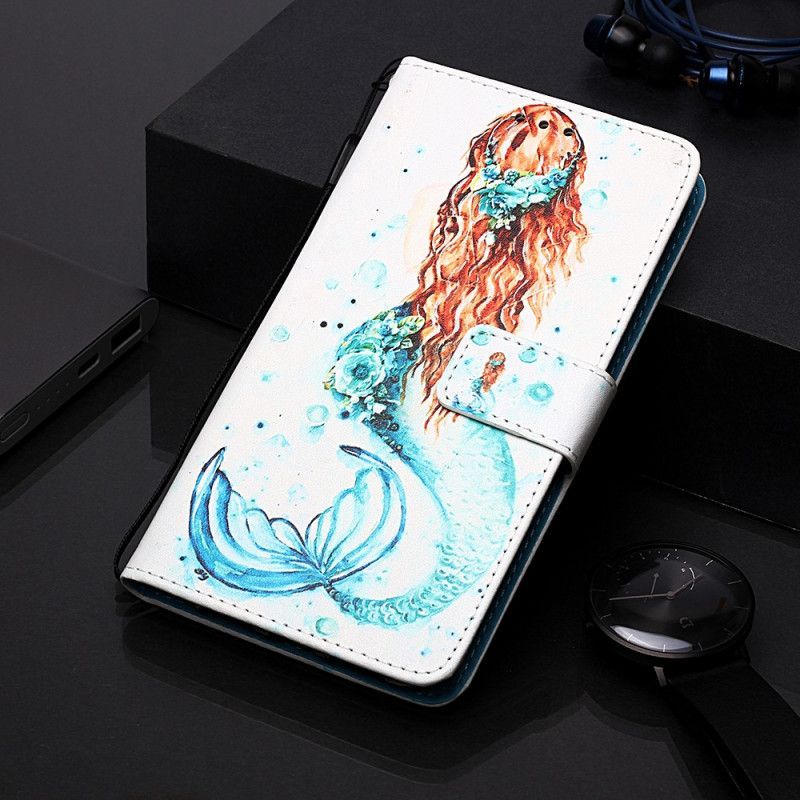 Kožený Kryt Samsung Galaxy A10e Sny Mořské Panny