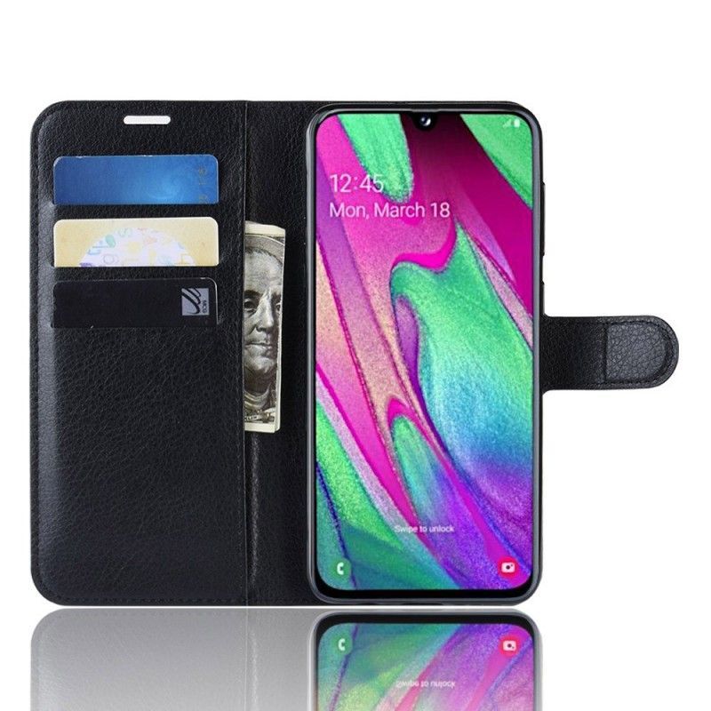 Kožený Kryt Samsung Galaxy A40 Klasika