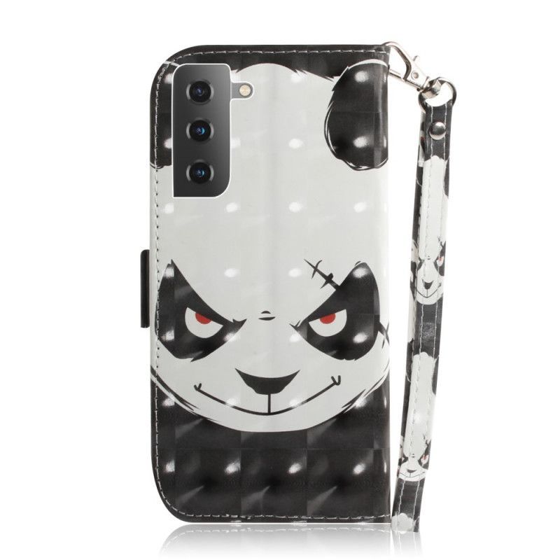 Kožený Kryt Samsung Galaxy S21 5g Panda S Popruhem