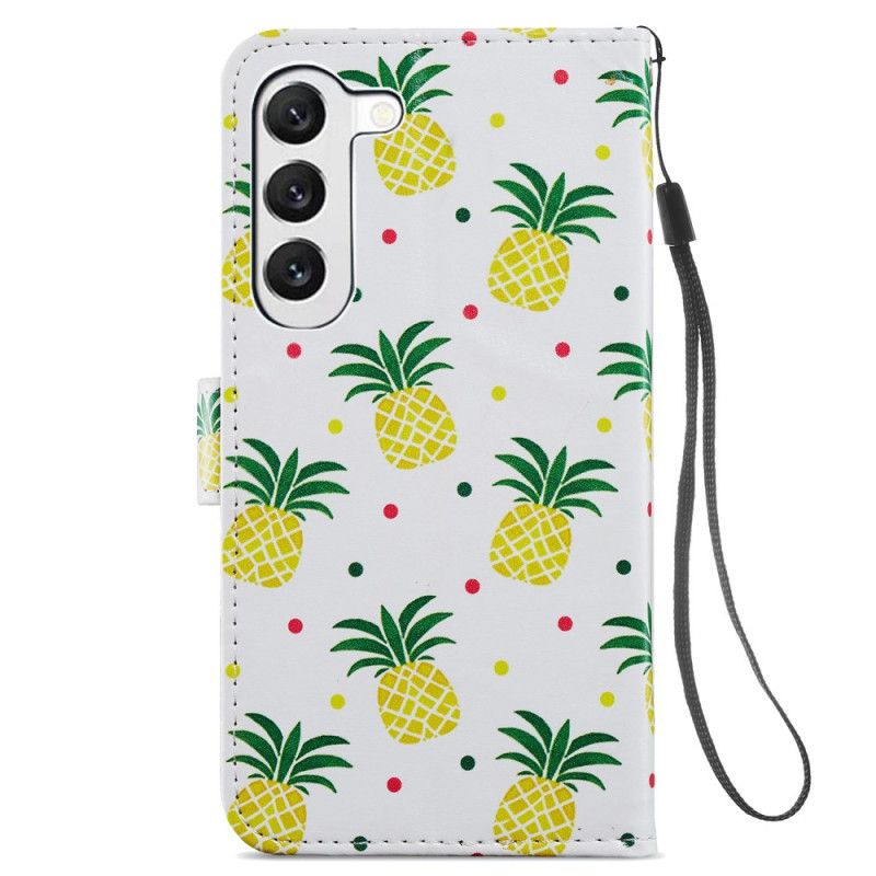 Kožený Kryt Samsung Galaxy S24 5g Ananas S Popruhem