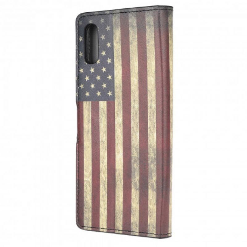 Kožený Kryt Samsung Galaxy Xcover 5 Vlajka Usa