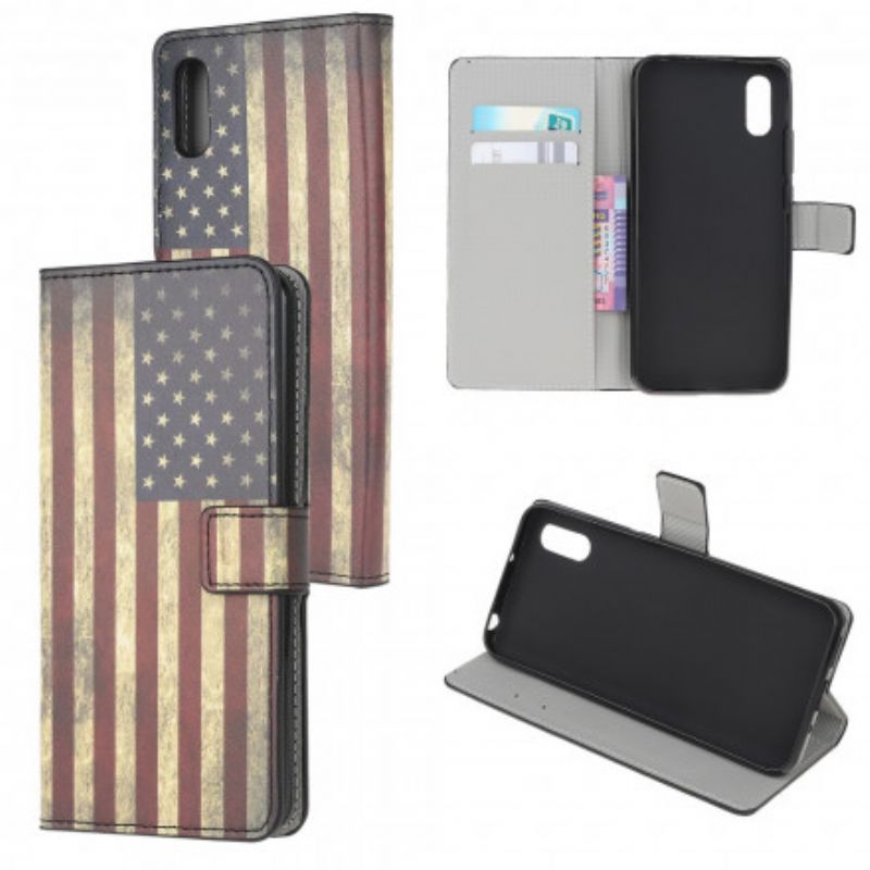 Kožený Kryt Samsung Galaxy Xcover 5 Vlajka Usa