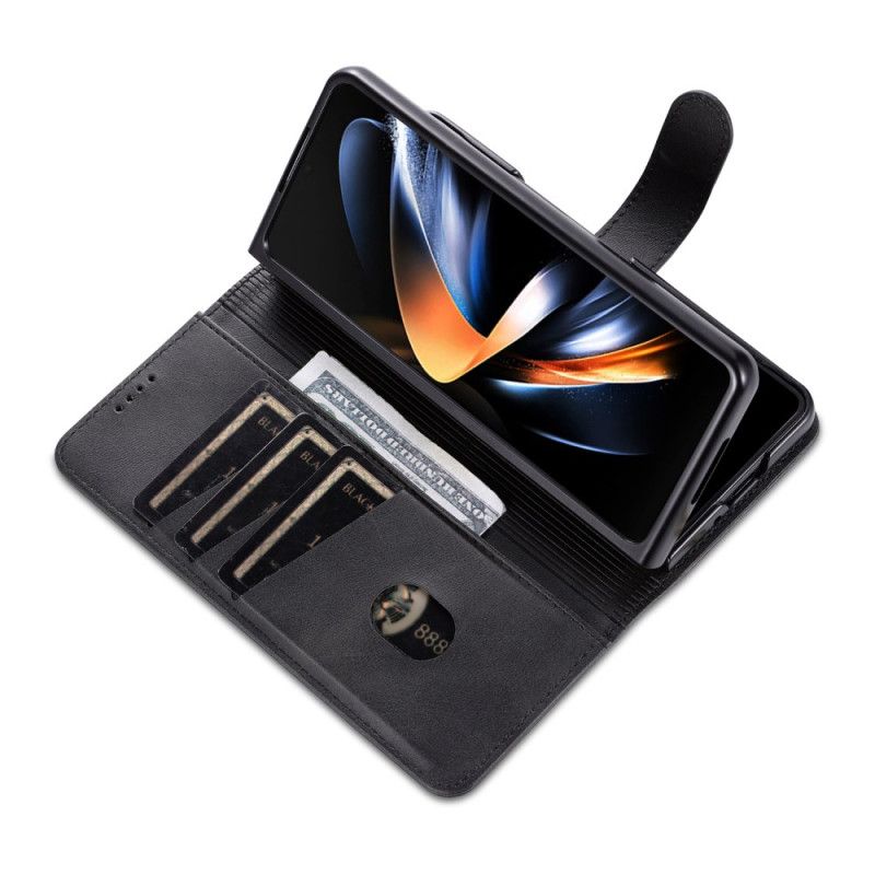 Kožený Kryt Samsung Galaxy Z Fold 6 Styl Kůže Azns