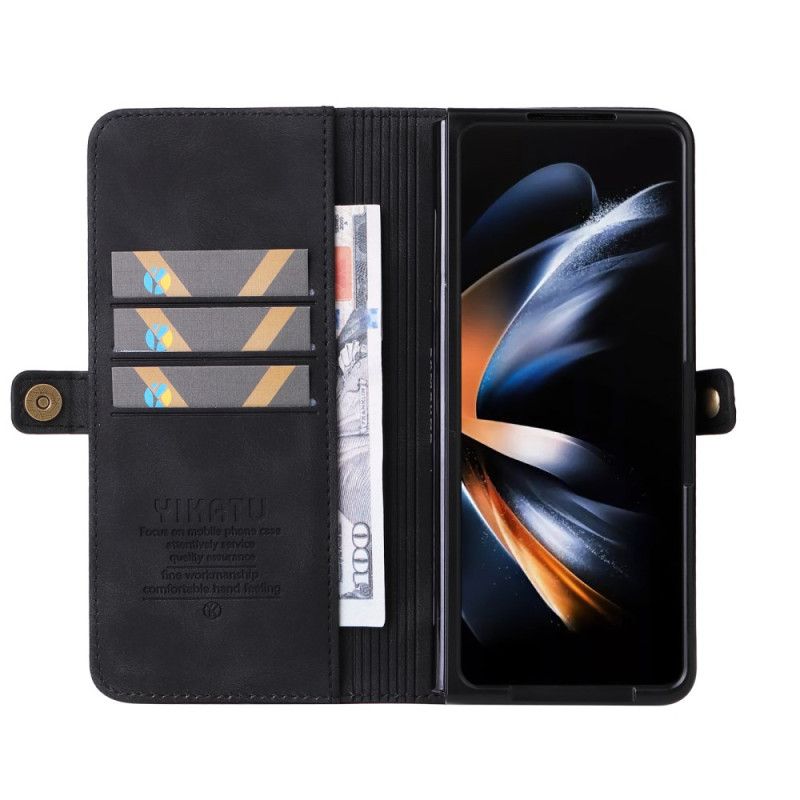 Kožený Kryt Samsung Galaxy Z Fold 6 Vintage Yikatu