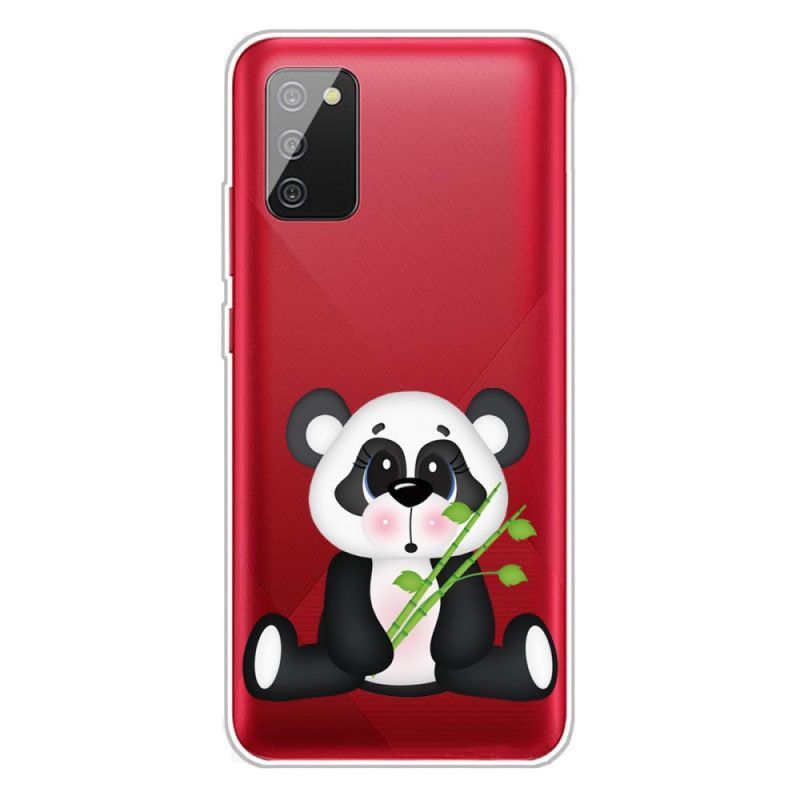 Kryt Na Samsung Galaxy A02s Transparentní Smutná Panda