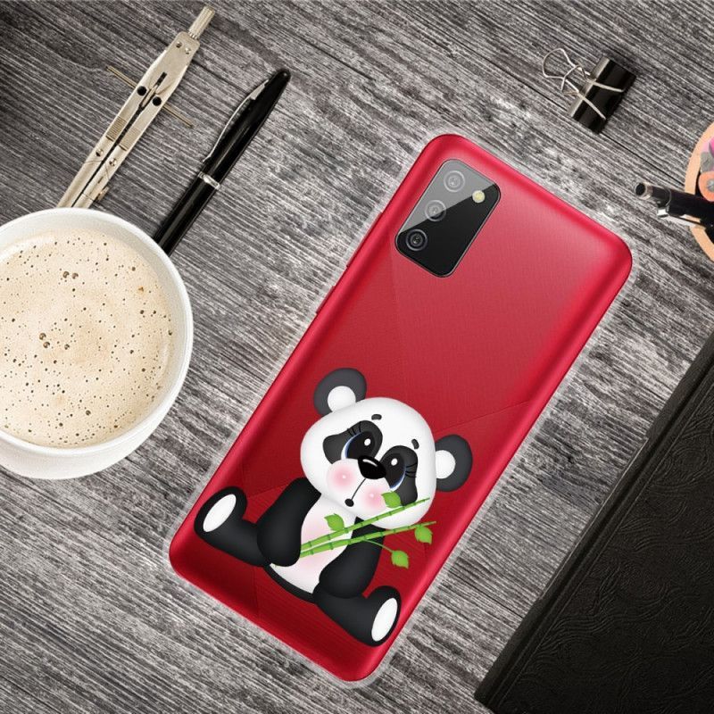 Kryt Na Samsung Galaxy A02s Transparentní Smutná Panda