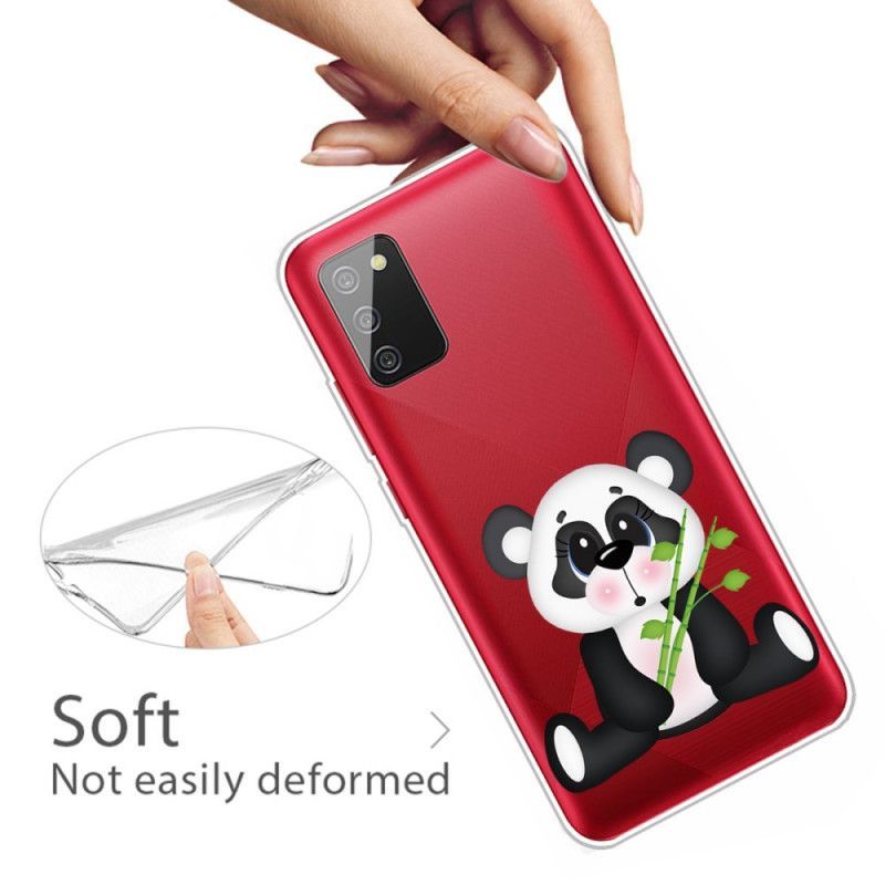 Kryt Na Samsung Galaxy A02s Transparentní Smutná Panda