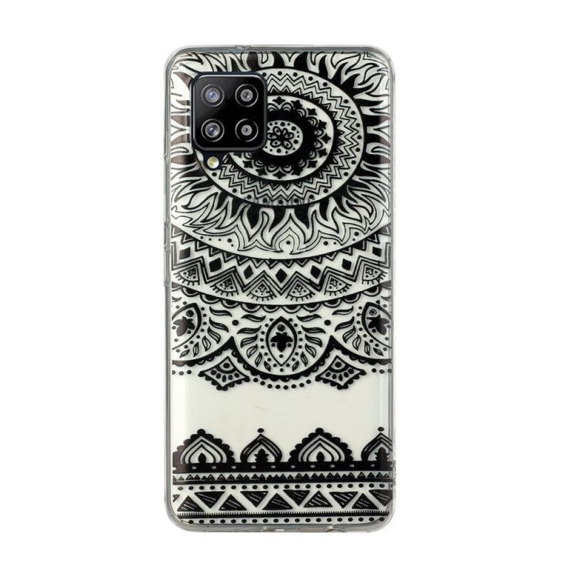 Kryt Na Samsung Galaxy A12 Průhledná Květinová Mandala