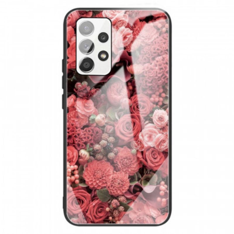 Kryt Na Samsung Galaxy A13 Tvrzené Sklo Rose Flowers