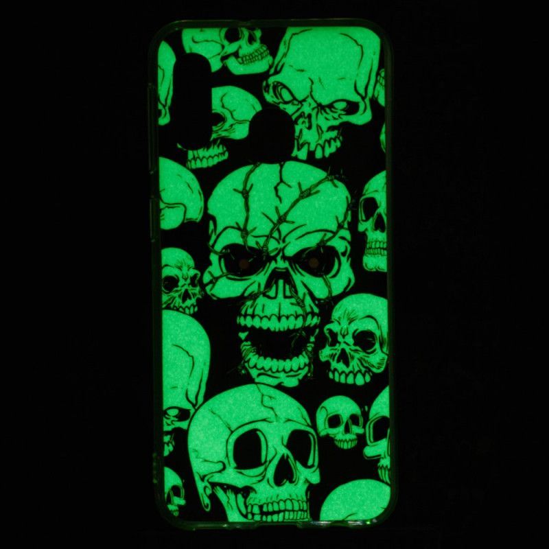 Kryt Na Samsung Galaxy A20e Opatrné Fluorescenční Lebky