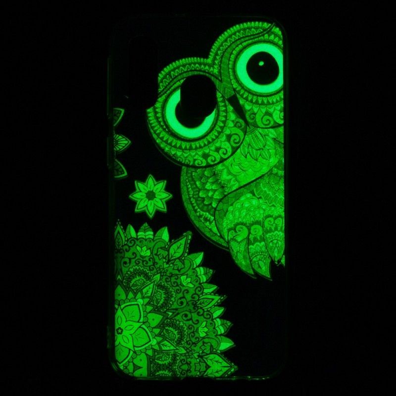 Kryt Na Samsung Galaxy A40 Fluorescenční Mandala Sova