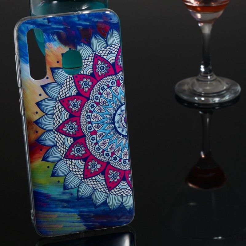 Kryt Na Samsung Galaxy A50 Fluorescenční Barevná Mandala