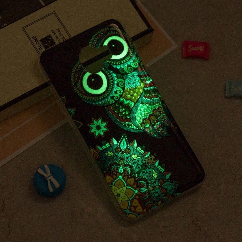 Kryt Na Samsung Galaxy J6 Fluorescenční Mandala Sova