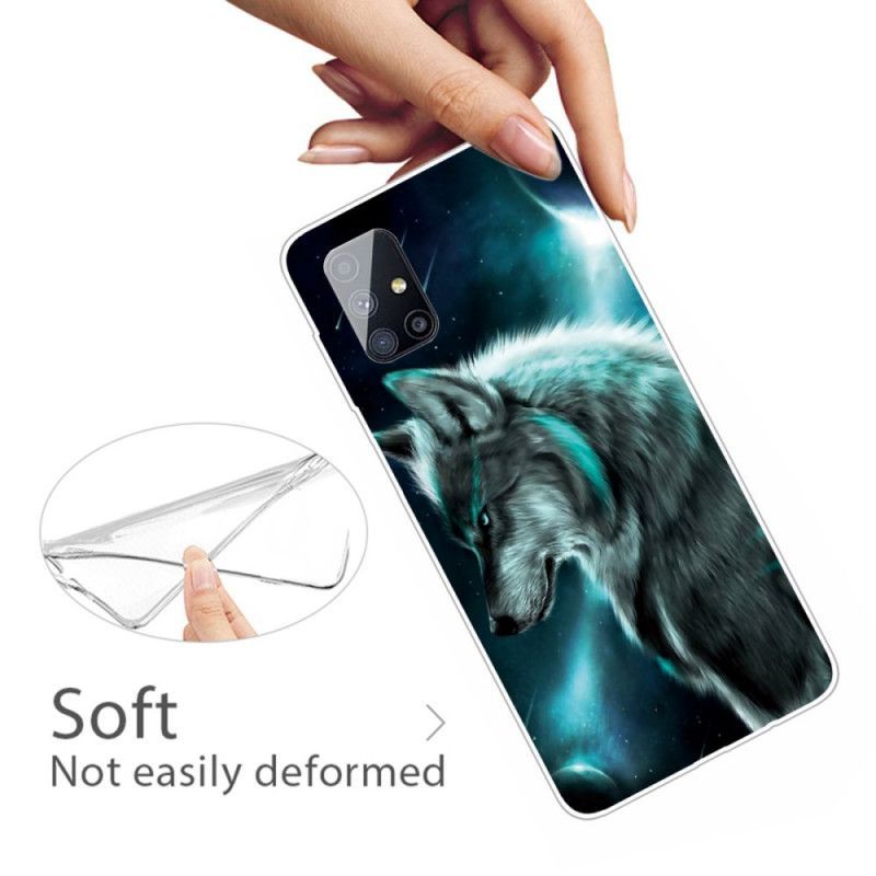 Kryt Na Samsung Galaxy M51 Královský Vlk