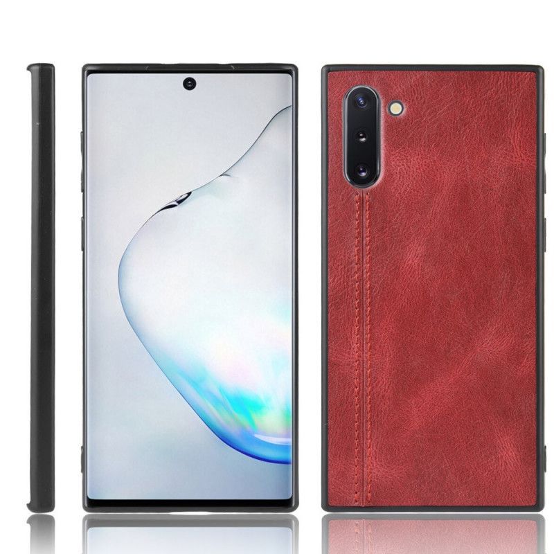 Kryt Na Samsung Galaxy Note 10 Efekt Kůže Ve Švu