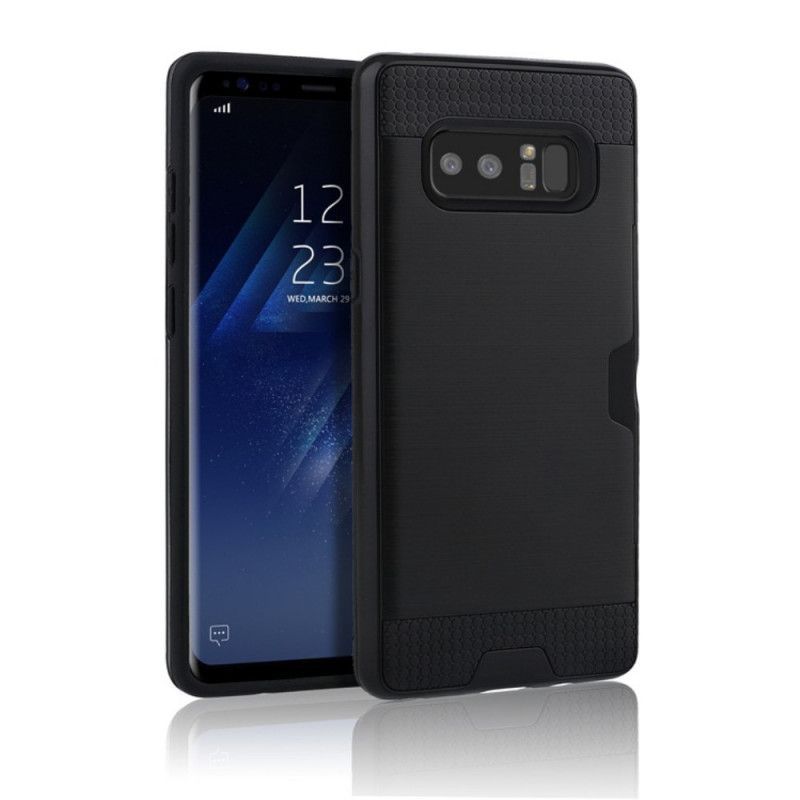 Kryt Na Samsung Galaxy Note 8 Kartáčovaný Držák Na Kartu